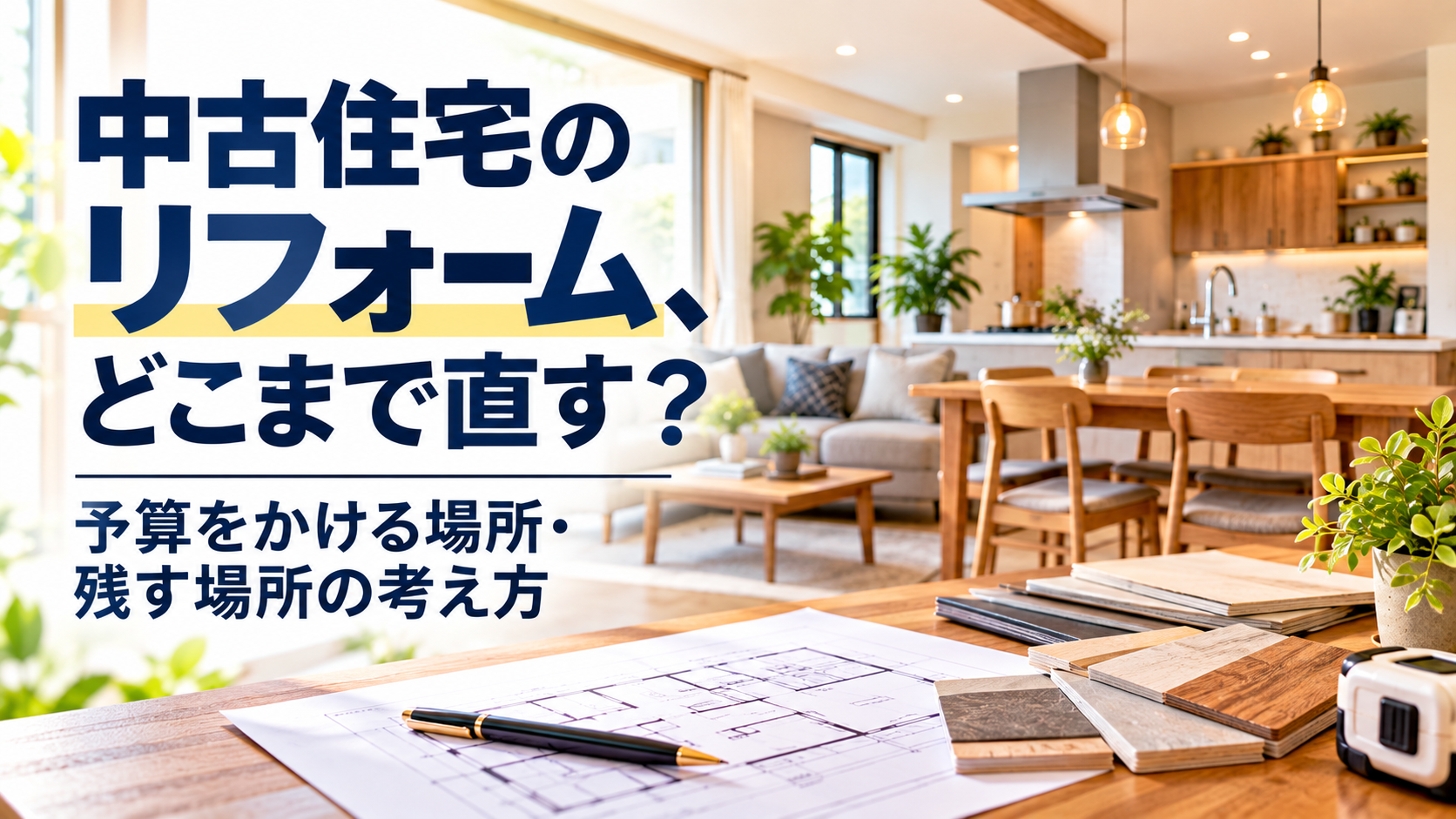 中古住宅のリフォーム、どこまで直す？