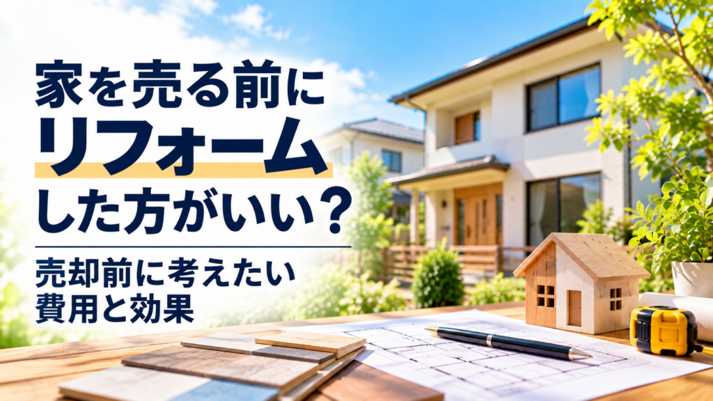 家を売る前にリフォームした方がいい