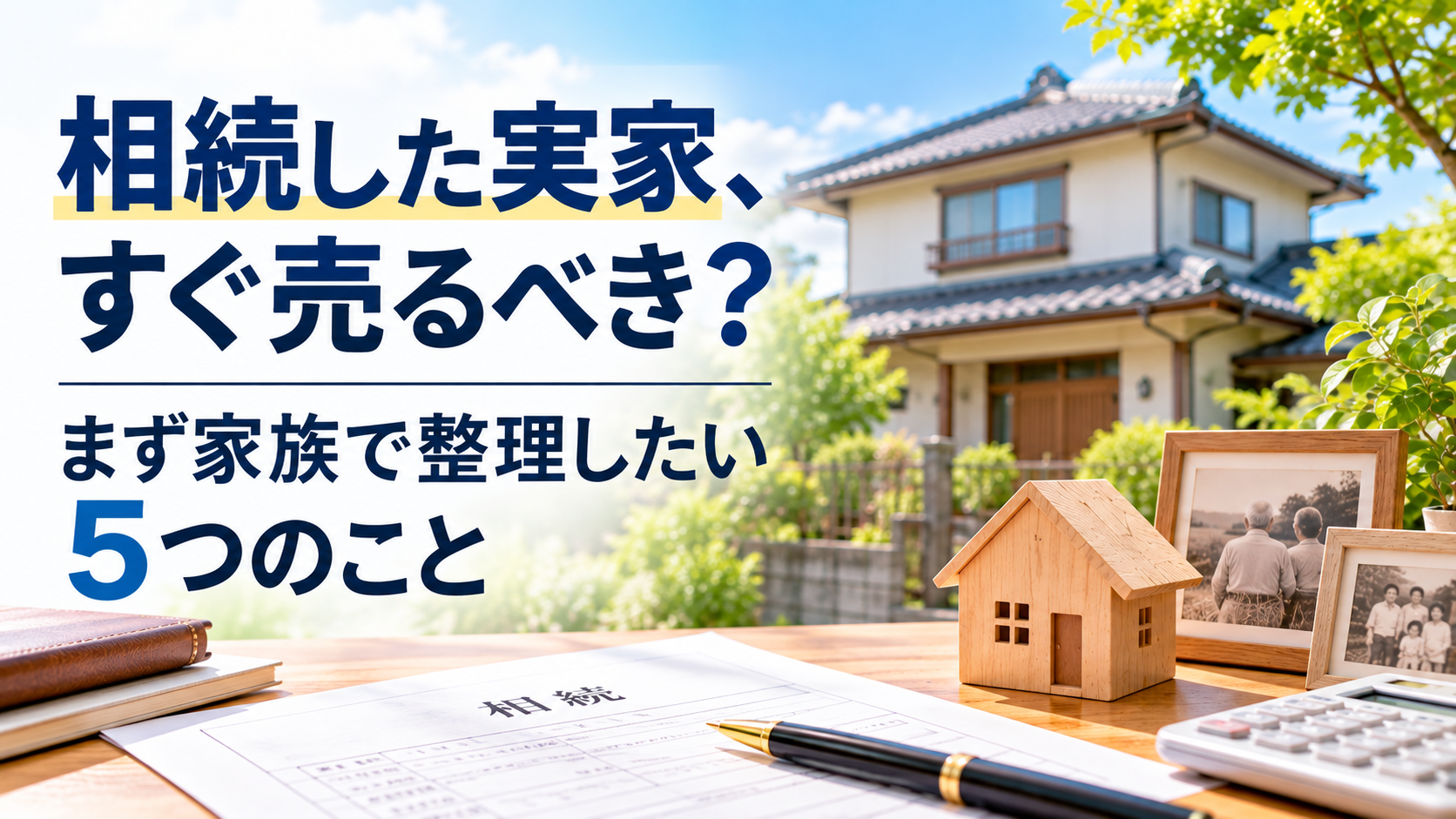 相続した実家、すぐ売るべき？